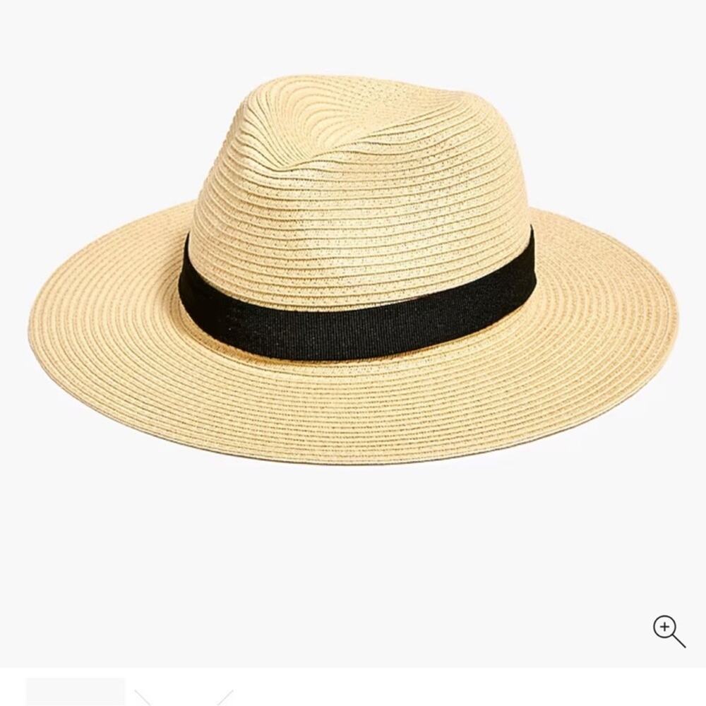 J.Crew Packable straw hat M/L